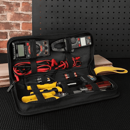 Набор инструментов "Deli", 7 предметов, сумка, черный - 3