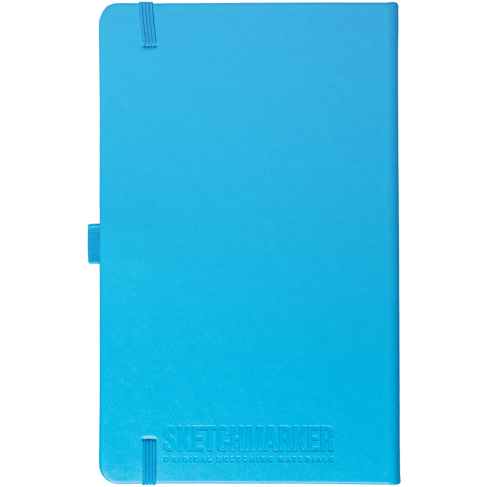 Скетчбук "Sketchmarker", 9x14 см, 140 г/м2, 80 листов, синий неон - 7
