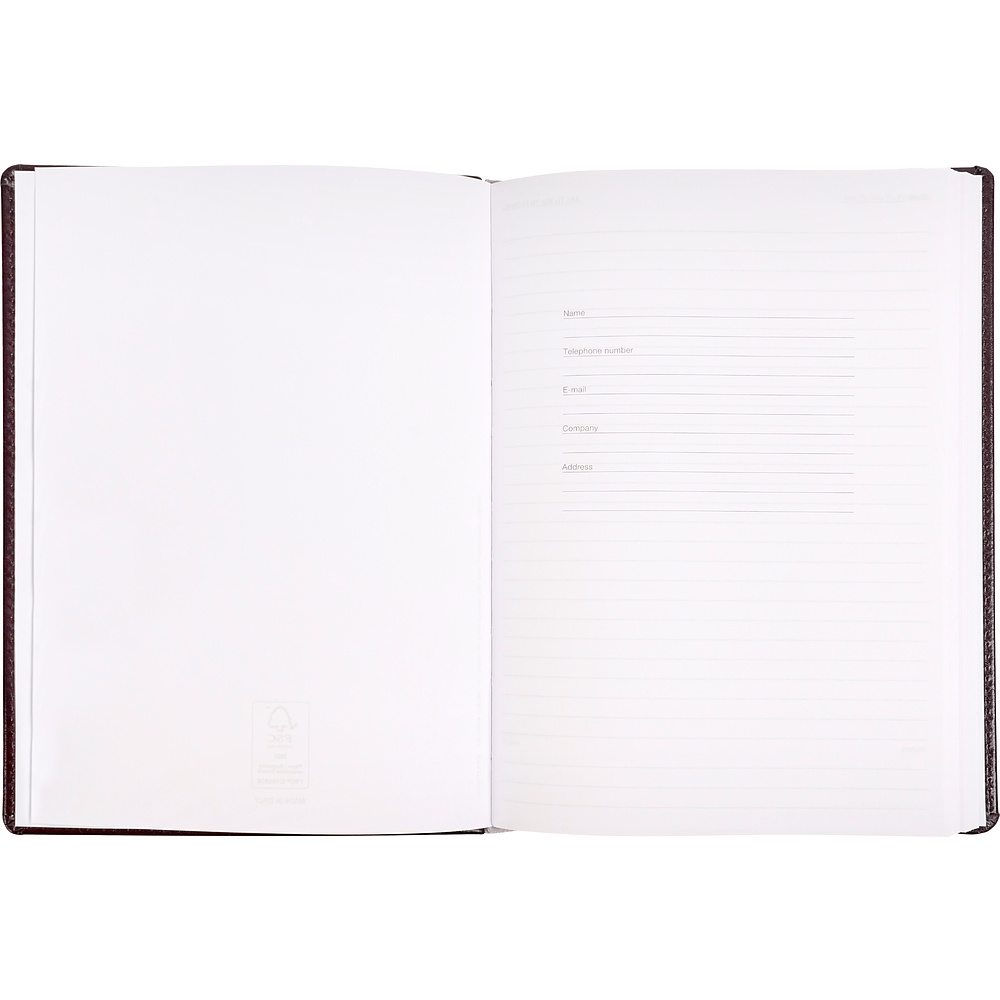 Ежедневник недатированный "Pelle Siena", А5, 272 страницы, бургунди - 8