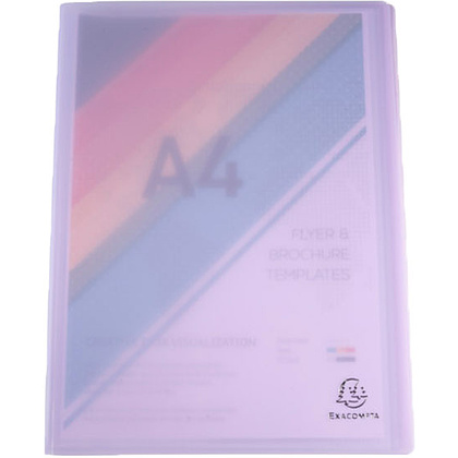 Папка c файлами "Chromaline Pastel", 40 карманов, ассорти - 5