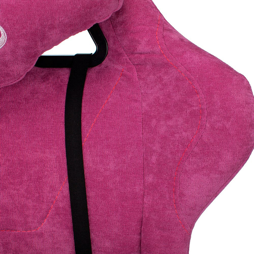 Кресло игровое Бюрократ "VIKING KNIGHT Fabric", ткань, металл, малиновый - 13