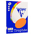Бумага цветная "Trophée", А4, 100 листов, 80 г/м2, оранжевый неон