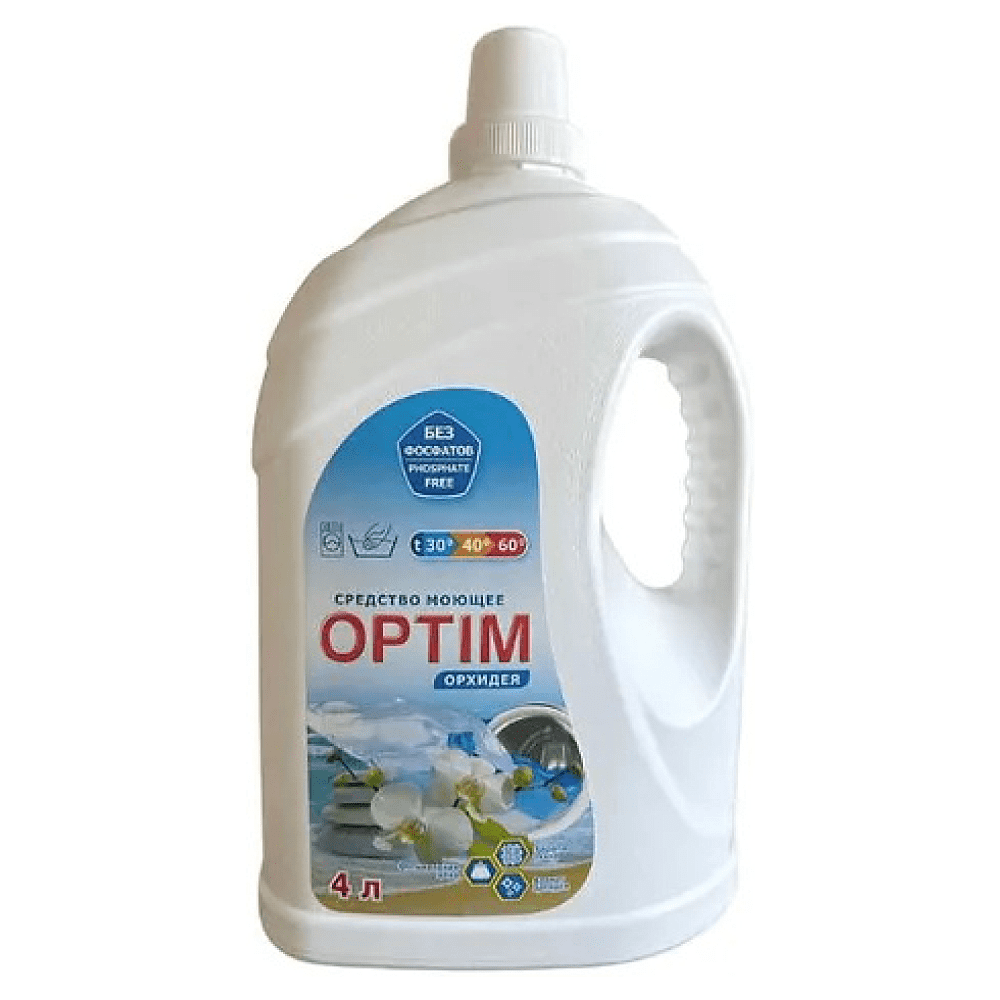 Средство для стирки Optim Орхидея, 4 л, жидкое