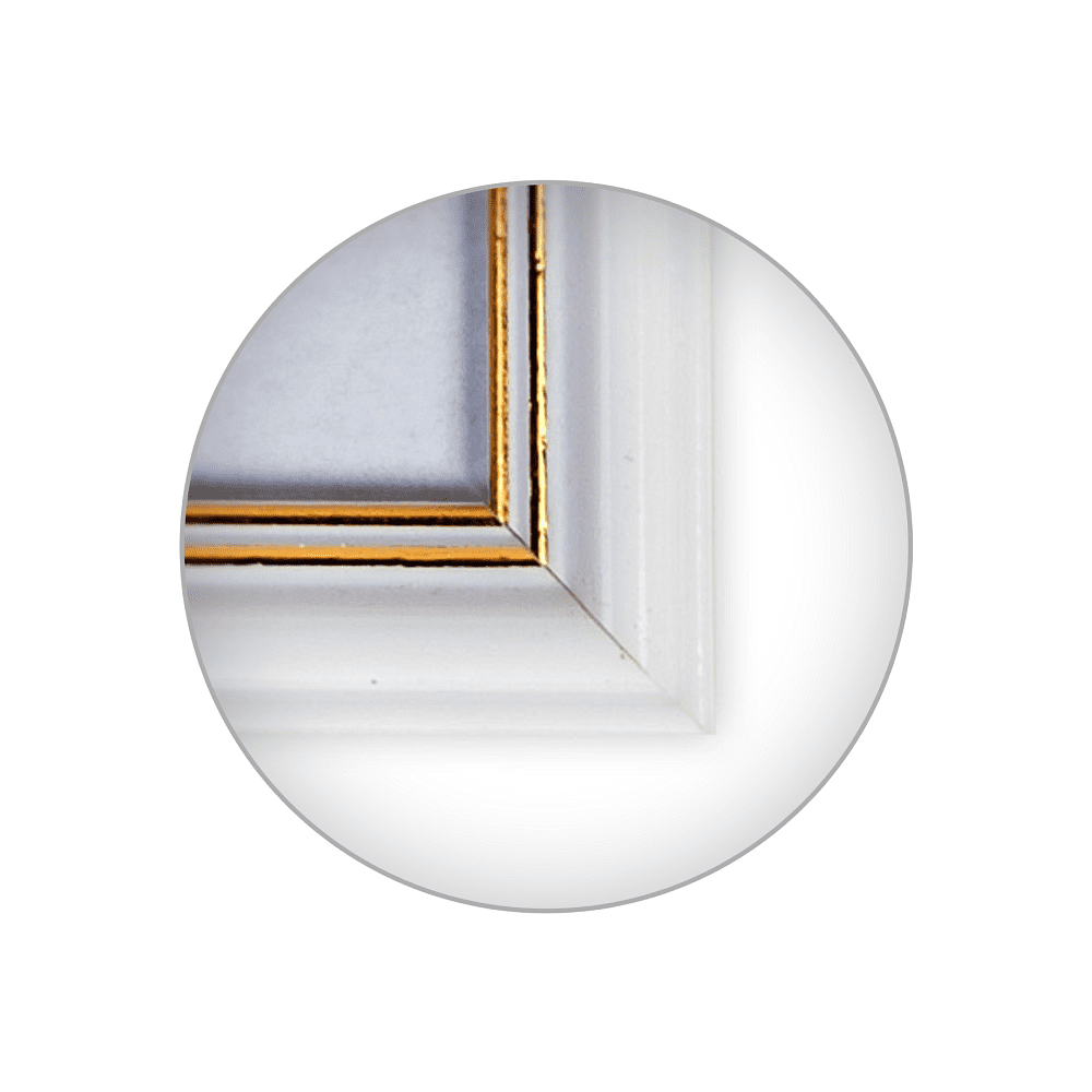 Фоторамка "П1-100 Zebra", 10х15 см, пластик, со стеклом, с ножкой, белый - 5