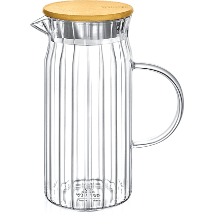 Кувшин стеклянный "WL-888217/А", 1000 мл, с крышкой, прозрачный