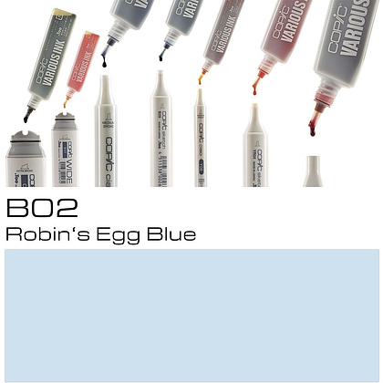Чернила для заправки маркеров "Copic", B-02 голубая яичная скорлупа - 2