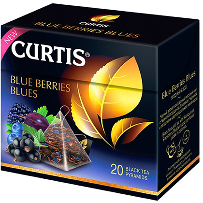 Чай "Curtis" Blue Berries Blues, 20 пакетиковx1.7 г, черный