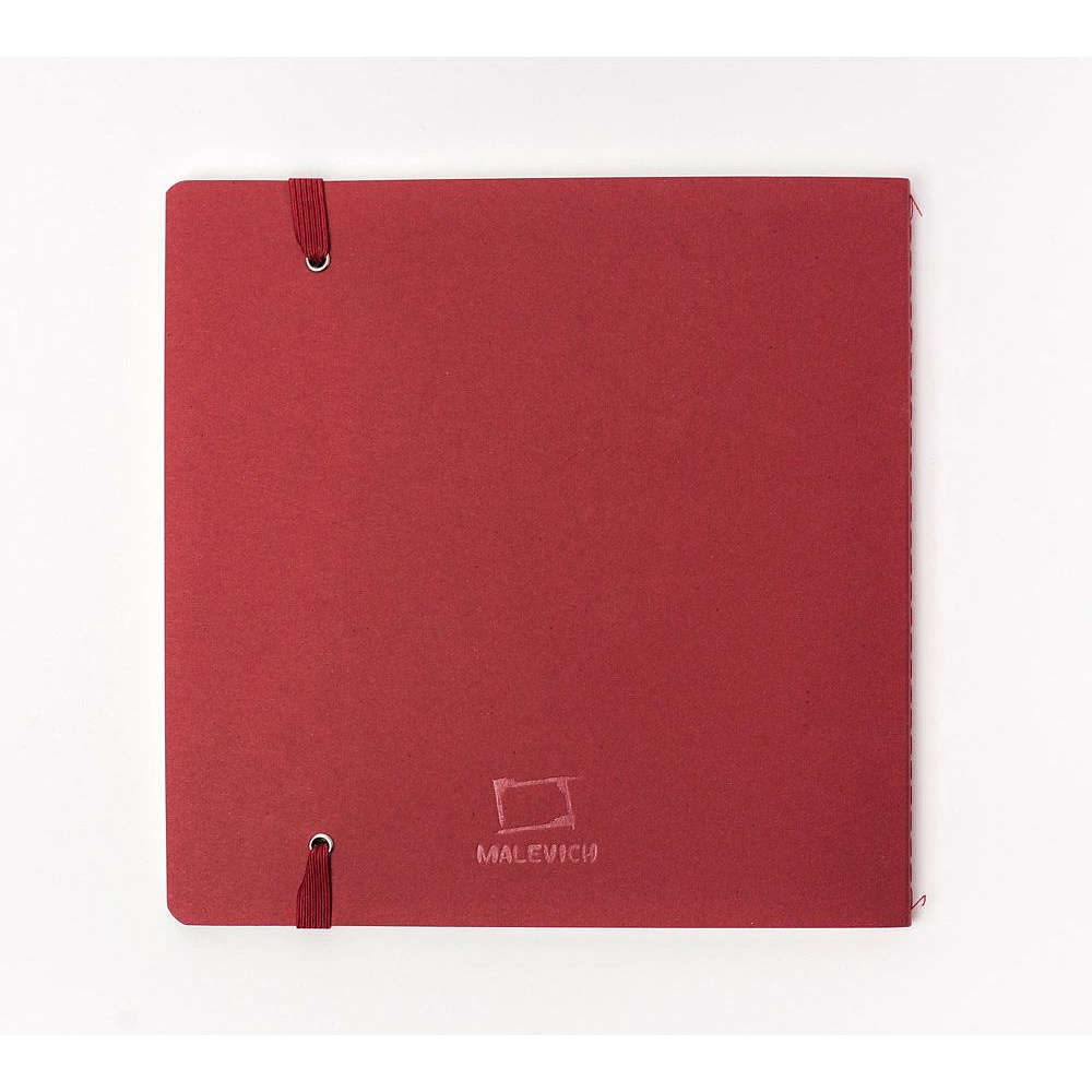 Скетчбук для акварели "Nature", 19x19 см, 200 г/м2, 20 листов, бордовый - 7