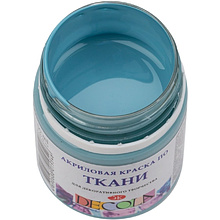 Краска акриловая по ткани "Декола", 536 серо-голубая, 50 мл., банка