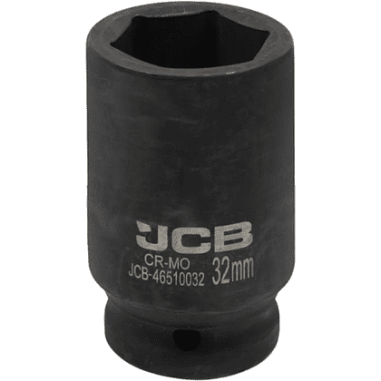 Головка ударная шестигранная глубокая JCB-46510032 3/4", 32 мм