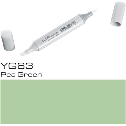 Маркер перманентный "Copic Sketch", YG-63 гороховый зеленый