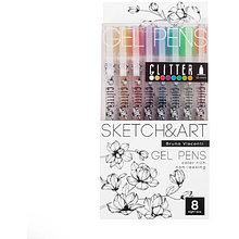 Набор гелевых ручек Sketch&Art "Uni Write. Glitter"