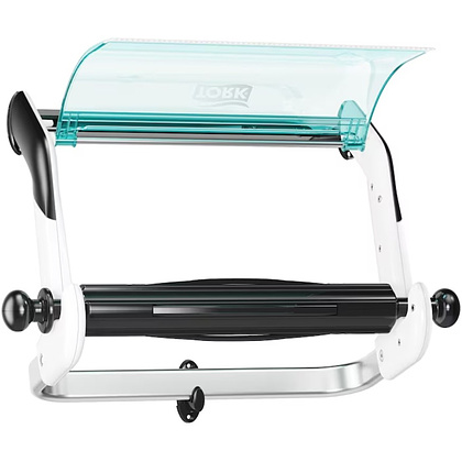 Диспенсер TORK для протирочных материалов, в рулонах, белый, голубой, W1, настенный - 5