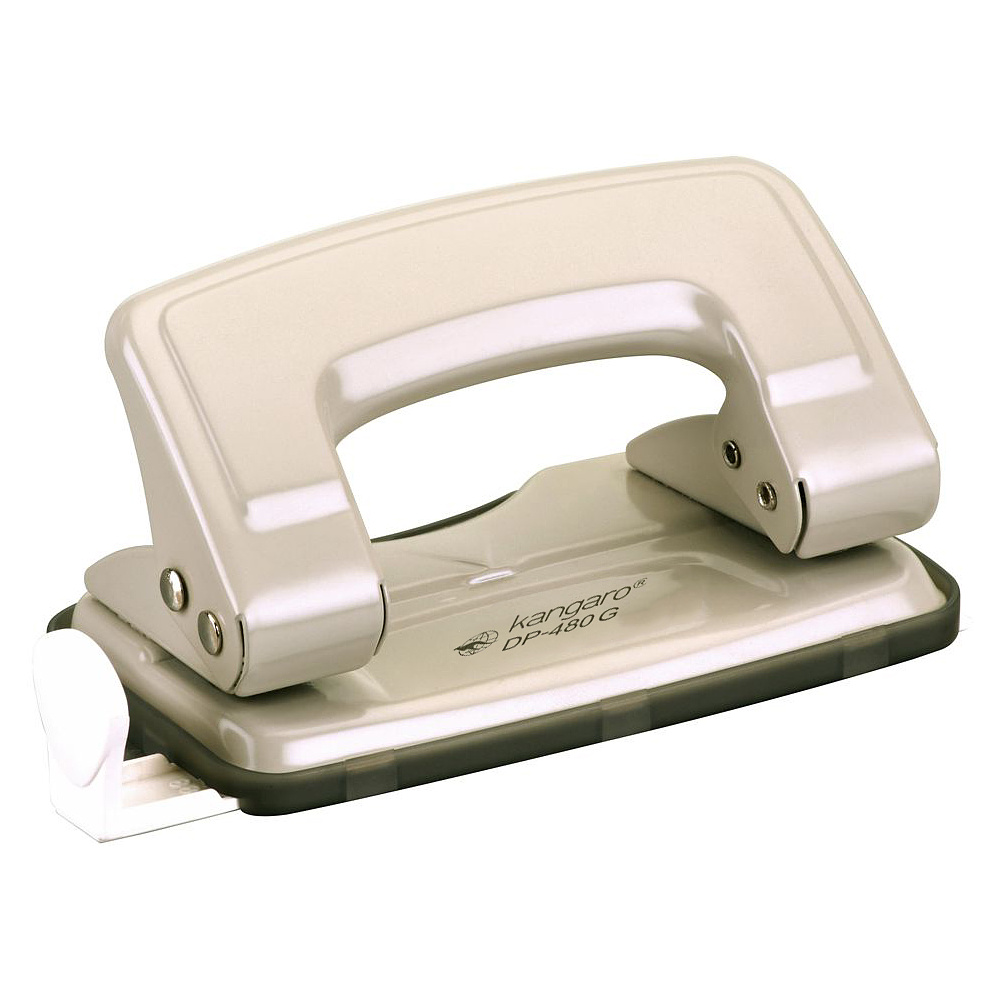 Дырокол "DP-480 G", 12 листов, серый