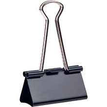 Зажим для бумаг "Deli", 51 мм, 12 штук, черный