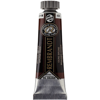 Краски масляные "Rembrandt", 430 охра коричневая, 15 мл, туба
