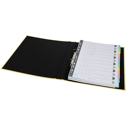 Разделитель "Aquarel", A4, 12 делений, ассорти - 4