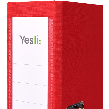 Папка-регистратор "Yesli:", А4, 75 мм, ПВХ Эко, красный - 3