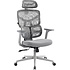 Кресло эргономичное EVERPROF Omega, Grey сетка, серый, металл, корпус серый