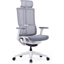 Кресло для руководителя SitZone E-303-001A-P1-WH, сетка, пластик, серый, -30%