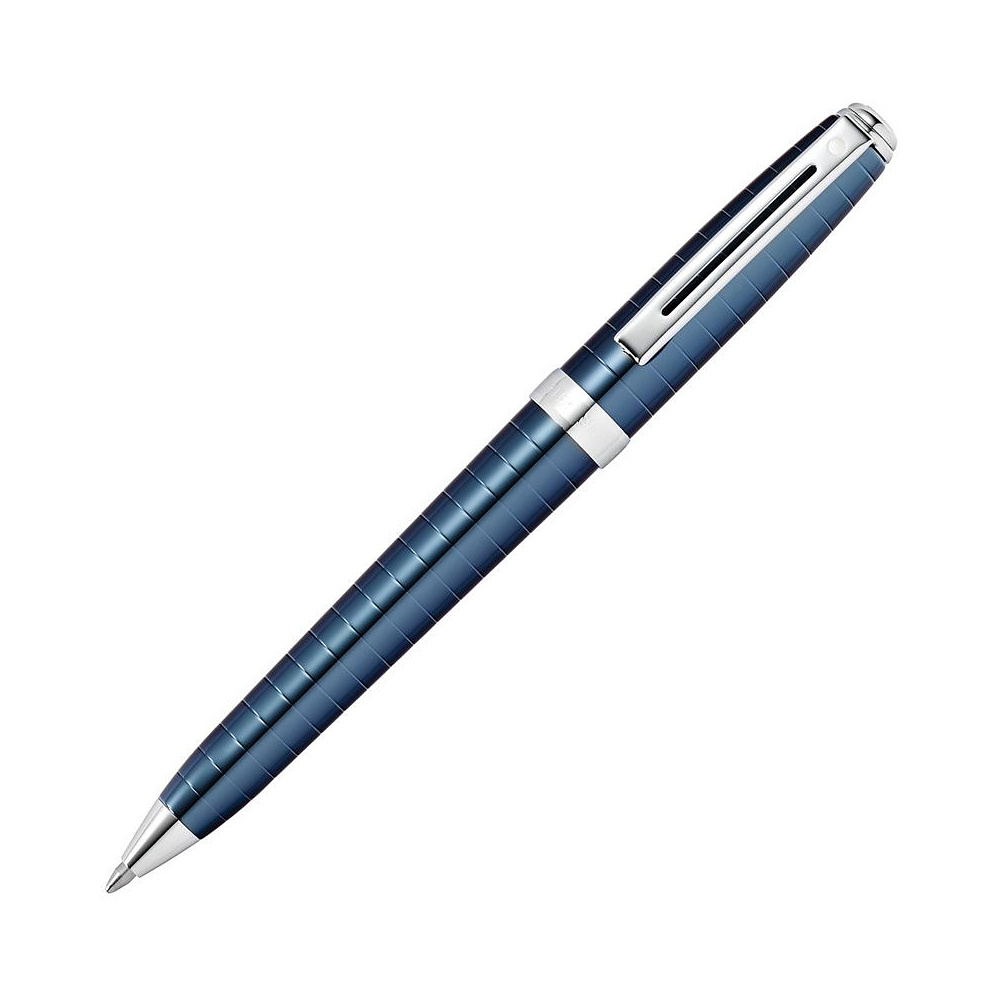 Ручка шариковая автоматическая "Sheaffer Prelude", 0.7 мм, темно-синий, серебристый, стерж. черный