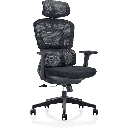 Кресло для руководителя SitZone U-062A сетка, пластик, черный, -30%