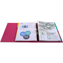 Папка-регистратор "Exacompta", A4, 80 мм, ПВХ, фуксия