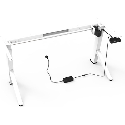 Каркас стола с электроприводом одномоторный 2-х ступенчатый "Waltz A2Y-RH-WH", USB зарядка, белый - 3