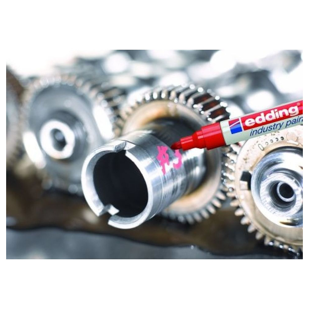 Маркер перманентный на нитрокраске Edding "750", серебристый - 11