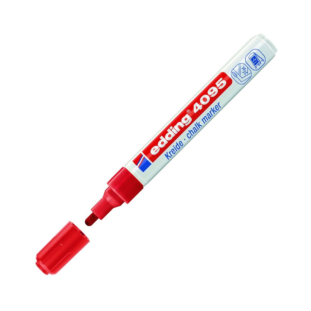 Маркер меловой Edding "4095", белый - 7