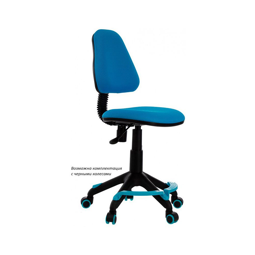 Кресло для детей Бюрократ "KD-4-F", ткань, пластик, голубой