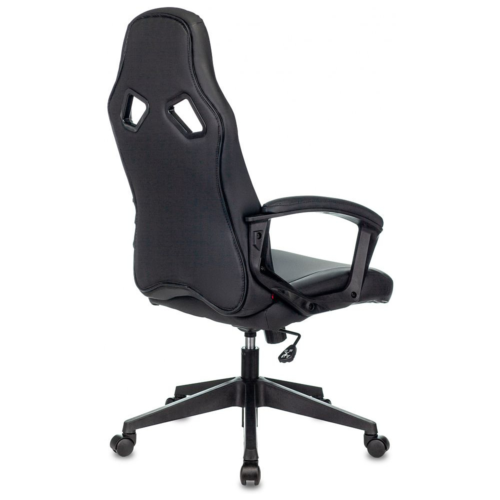 Кресло игровое "Zombie DRIVER", экокожа, пластик, черный, красный - 13