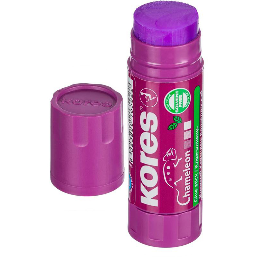 Клей-карандаш Kores "Хамелеон", 15 г - 2