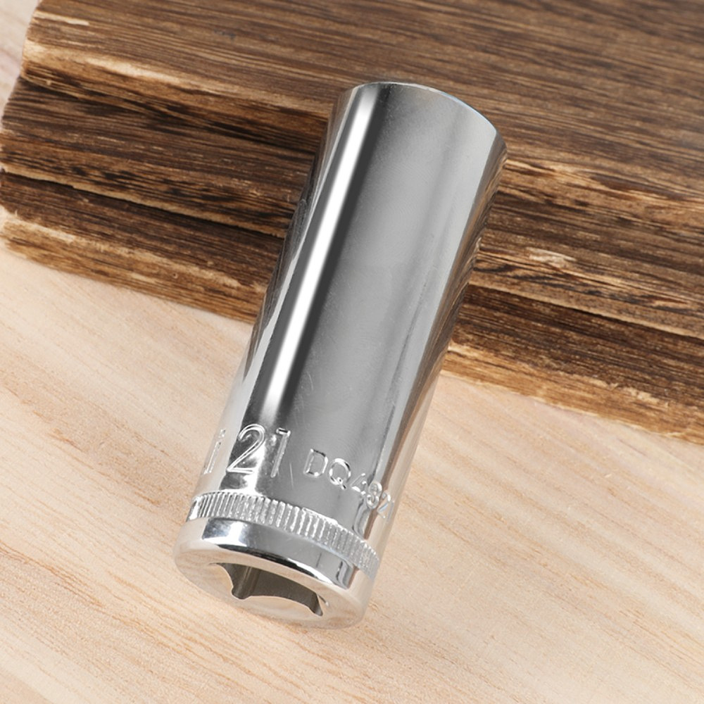 Головка торцевая шестигранная Deli YS EDQ4321 1/2", 21 мм, глубокая, серебристый - 4