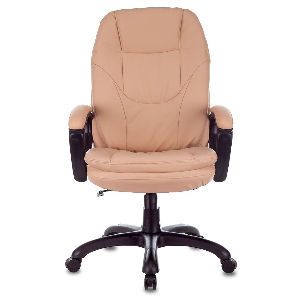 Кресло для руководителя "Бюрократ CH-868YAXSN", кожзам, пластик, бежевый - 2