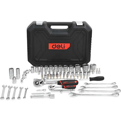 Набор инструмента 1/4", 1/2" Deli RS EDQ45082, 82 шт - 2
