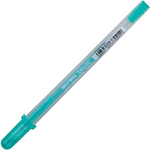 Ручка гелевая "Gelly Roll Metallic", 1.0 мм, прозрачный, стерж. зеленый