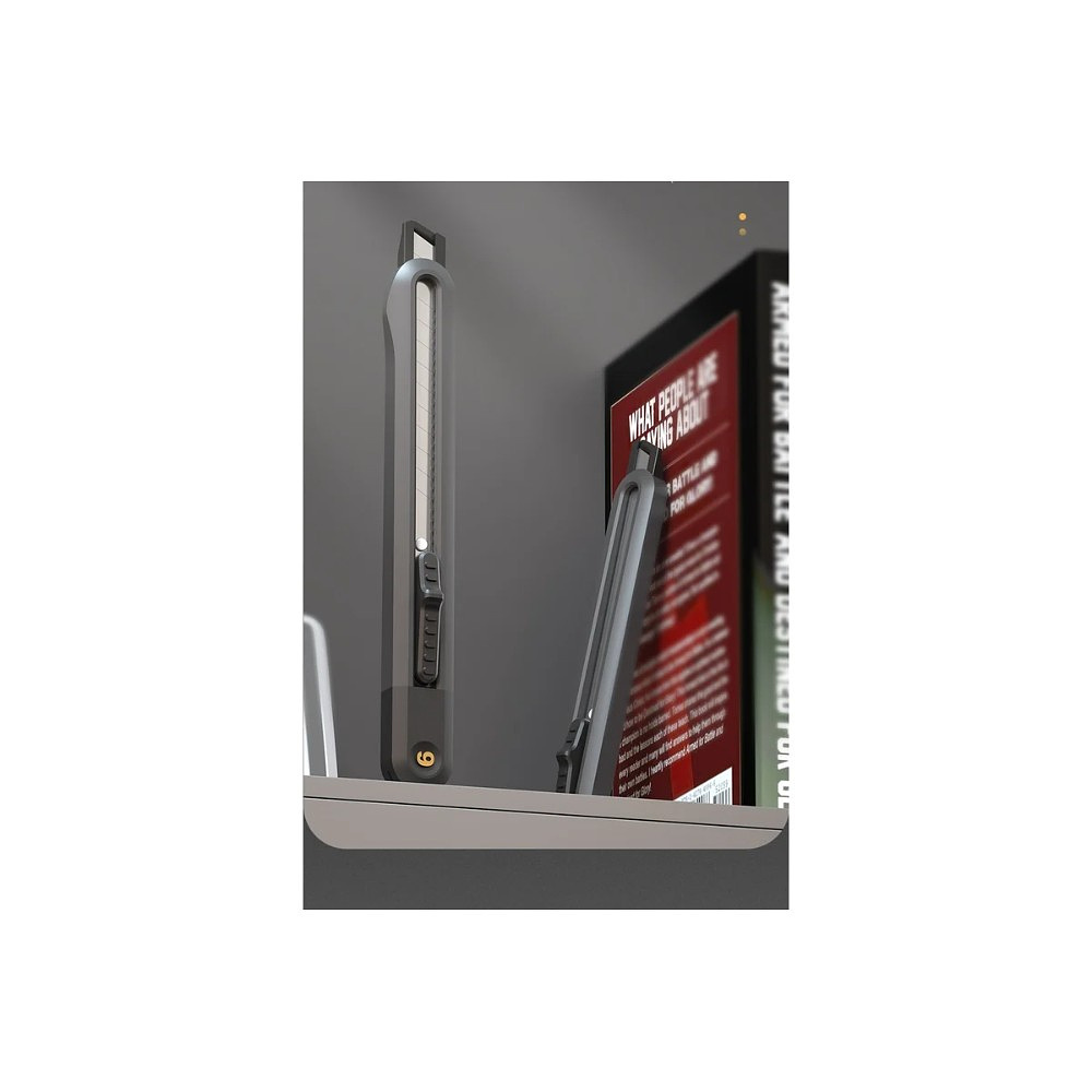 Нож для бумаги "Deli Home", 9 мм, чёрный - 8