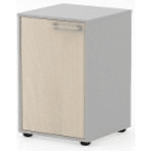 Коллекция Титан Шкаф малый узкий ТН421/2+ТНД21Л/П+ТНТ40/2, 400х400х751, с глухой малой дверью и топом