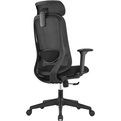 Кресло для руководителя SitZone U-090A, сетка, ткань, пластик, черный - 4