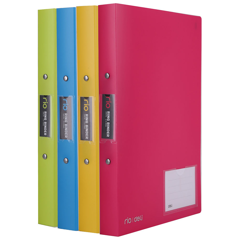 Папка на кольцах "Rio Deli", 2 кольца, ассорти
