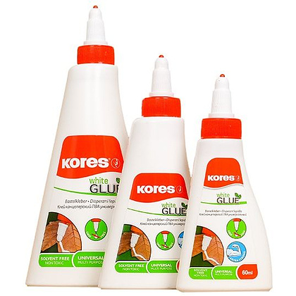 Клей ПВА Kores "White Glue", 250 мл - 2