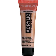 Краски акриловые "Amsterdam", 224 неаполитанский желто-красный, 20 мл, туба