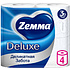 Бумага туалетная Zemma Deluxe, 4 рулона, 3 слоя, белый