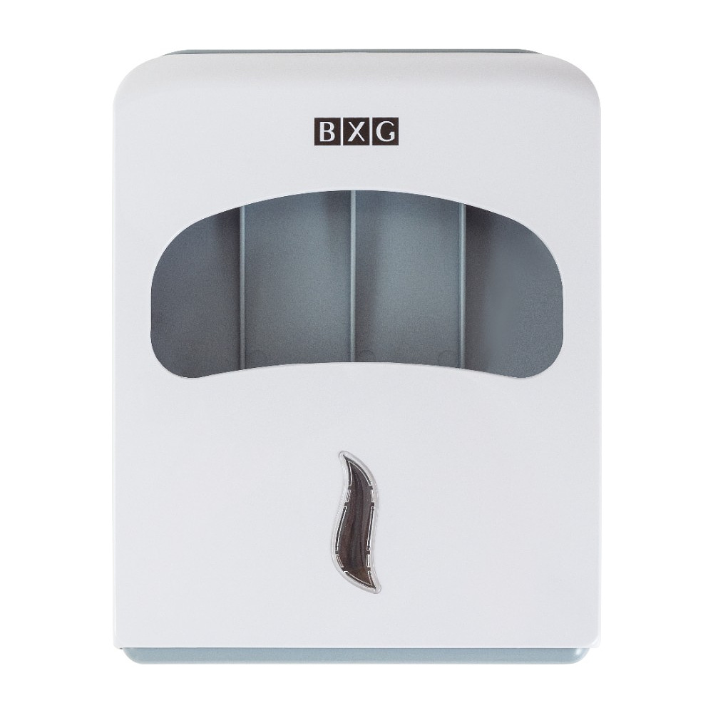 Диспенсер BXG-CD-8019 для бумажных покрытий на унитаз, белый - 4