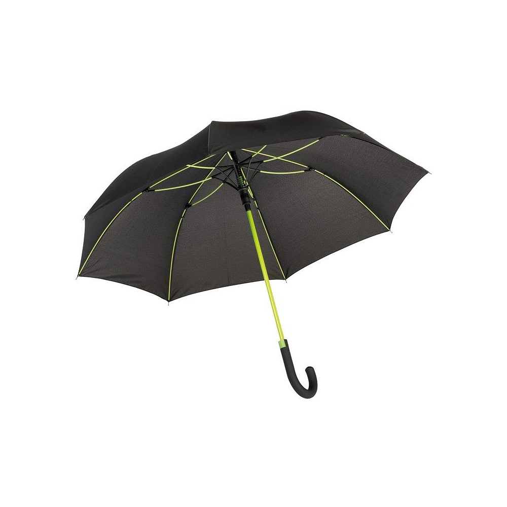 Зонт-трость "Cancan", 103 см, черный, светло-зеленый