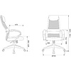 Кресло руководителя "Бюрократ CH-607 TW-01", сетчатая ткань, пластик, черный - 5