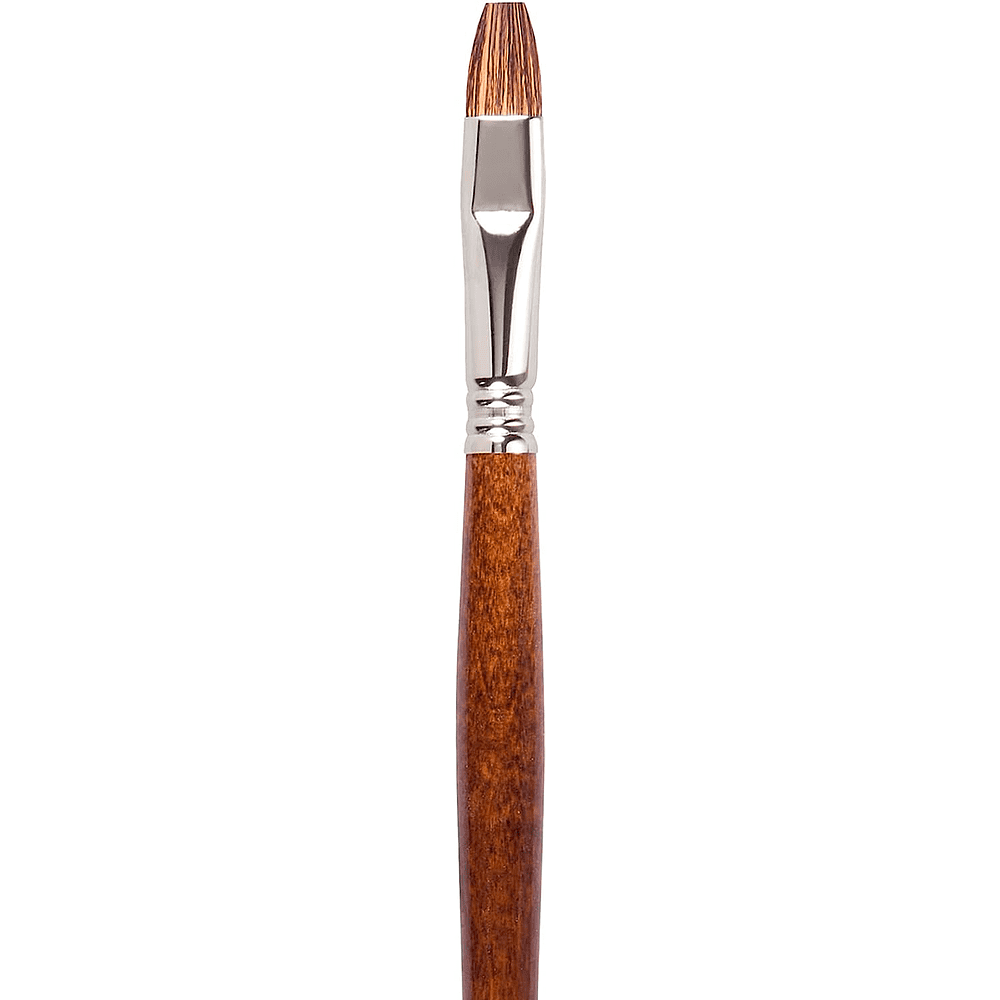 Кисть "Escoda Versatil Brush L/H", синтетика, темно-коричневый, плоская, №12 - 2