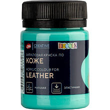 Краска акриловая для кожи "Декола", 735 мятная, 50 мл., банка