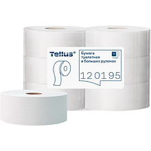 Бумага туалетная Tellus Стандарт, Т1, в больших рулонах, 525 м, 1 слой
